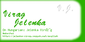 virag jelenka business card